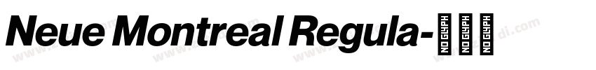 Neue Montreal Regula字体转换